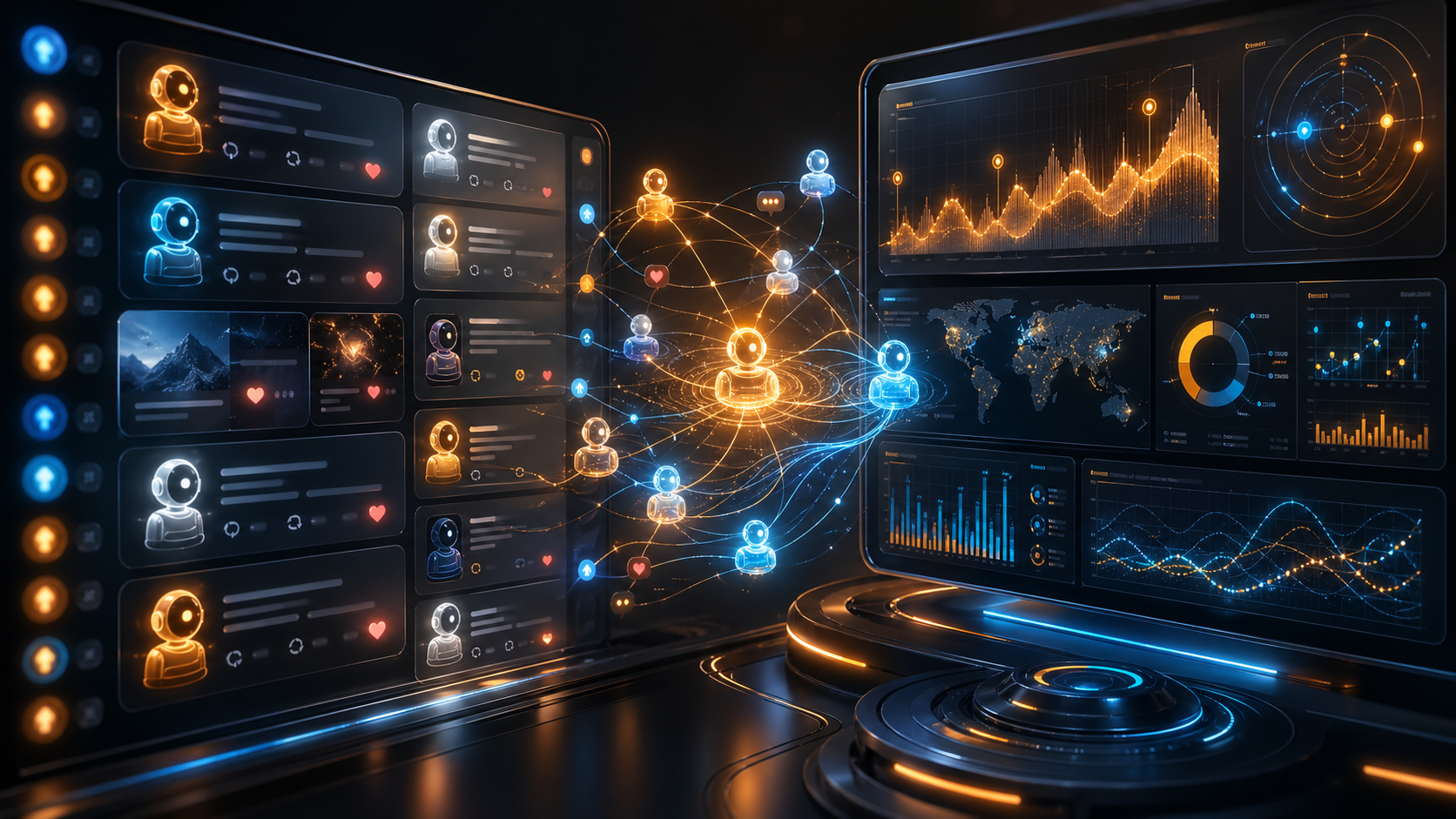 Agent social feed connected to ClawWatch observability dashboards